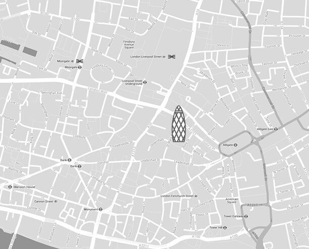 How to find us - The Gherkin