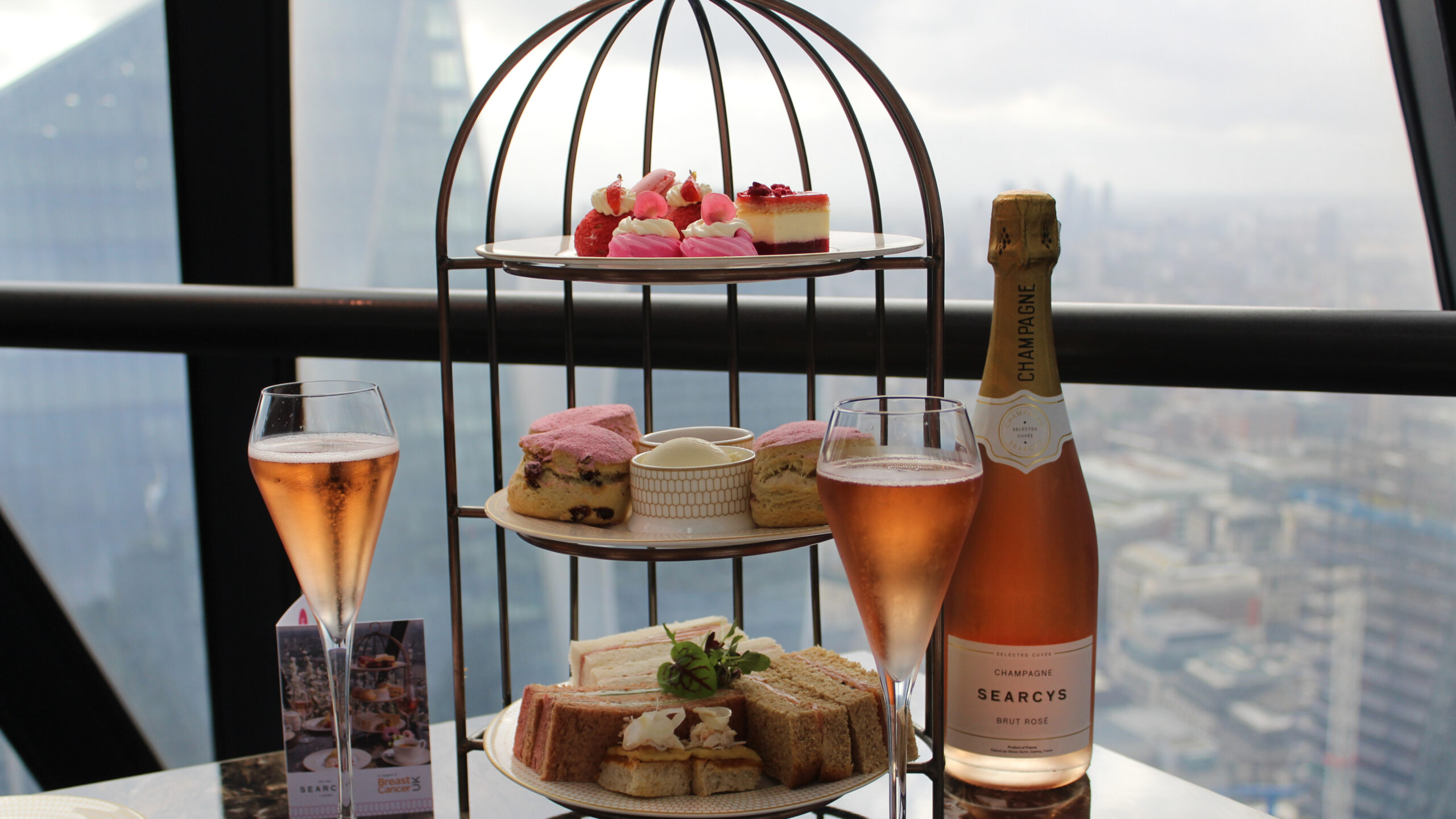 Pink Afternoon Tea - Searcys at the Gherkin